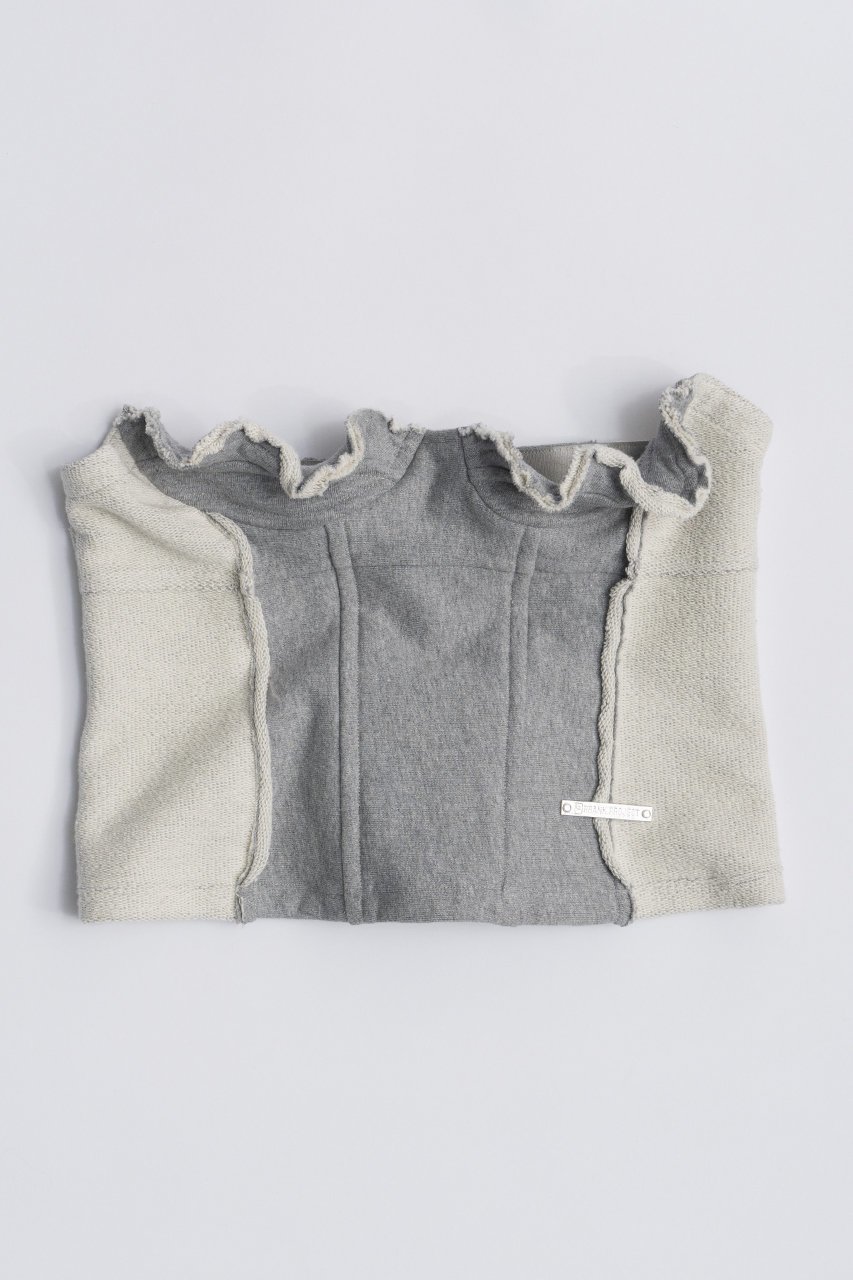 【プランク プロジェクト/PRANK PROJECT】のフリルスウェットビスチェ / Ruffle Sweatshirt Bustier 人気、トレンドファッション・服の通販 founy(ファニー) 　ファッション　Fashion　レディースファッション　Fashion for Women　トップス・カットソー　Cut & Sew Tops　シャツ・ブラウス・オフィスカジュアル　Elegant Blouses & Button-Ups　レディースパーカー・カジュアルフーディー　Casual Hoodies & Sweatshirts　ロングTシャツ・Tシャツ　Longline T-Shirts & Tees　スウェット・クルーネックトップス　Sweatshirts & Crewnecks / Relaxed Fit Sweat Tops　カットソー・ベーシックTシャツ　Cut-and-Sewn Tops / Stretch Tees & Basics　ビスチェ　Bustiers & Corset Tops / Layered Bustier Style　おすすめ　Recommended / Our Picks　ビスチェ　Bustier, Corset Top　フリル　Frill, Ruffle　ワイヤー　Wire, Wired Bra　 other-1|ID: prp329100004606190 ipo3291000000032840053