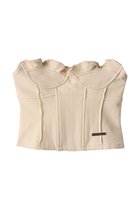 【プランク プロジェクト/PRANK PROJECT】のフリルスウェットビスチェ / Ruffle Sweatshirt Bustier IVR(アイボリー)|ID: prp329100004606190 ipo3291000000034421748