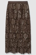 【アナイ/ANAYI】のレザーフラワーエンブロイダリー スカート 人気、トレンドファッション・服の通販 founy(ファニー) ファッション Fashion レディースファッション Fashion for Women スカート Skirts ロングスカート Long Skirts / Maxi & Midi Skirts スカラップ Scallop, Scalloped Edge スリット Slit, Slit Detail タイトスカート Pencil Skirt, Tight Skirt バランス Balance, Style Balance フラワー Flower, Floral ベーシック Basic, Essential メッシュ Mesh, Net Fabric モチーフ Motif, Design Theme ロング Long, Long-Length 秋 Autumn thumbnail ブラウン|ID: prp329100004606192 ipo3291000000032840153