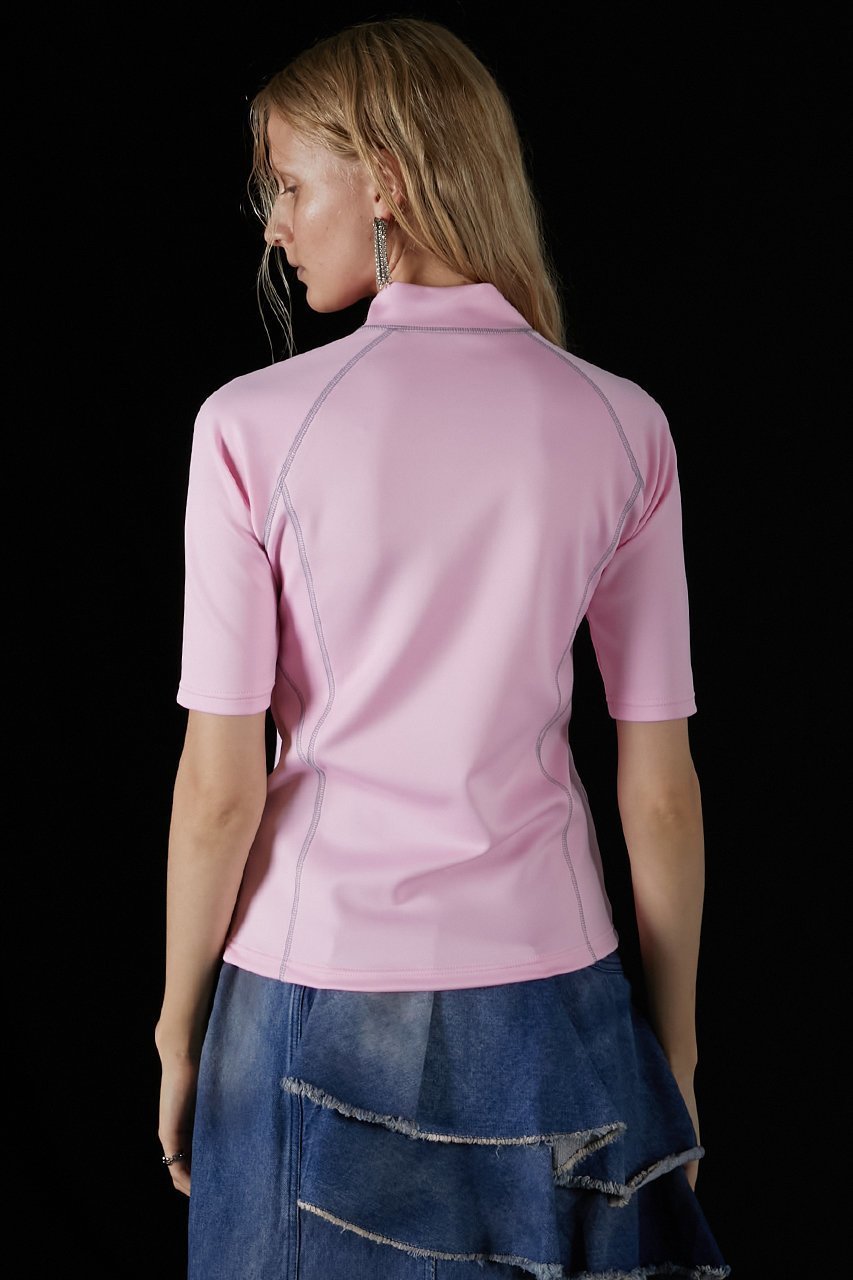 【プランク プロジェクト/PRANK PROJECT】のスキューバハーフジップトップ / Scuba Half Zip Top 人気、トレンドファッション・服の通販 founy(ファニー) 　ファッション　Fashion　レディースファッション　Fashion for Women　トップス・カットソー　Cut & Sew Tops　シャツ・ブラウス・オフィスカジュアル　Elegant Blouses & Button-Ups　ロングTシャツ・Tシャツ　Longline T-Shirts & Tees　カットソー・ベーシックTシャツ　Cut-and-Sewn Tops / Stretch Tees & Basics　おすすめ　Recommended / Our Picks　インナー　Innerwear　キャミ　Camisole, Cami Top　ショート　Short, Short Length　ジャケット　Jacket, Outerwear　ストレッチ　Stretch, Stretchy Fabric　スポーティ　Sporty, Casual Athletic　スラックス　Slacks, Dress Pants　スリーブ　Sleeve, Long Sleeve / Short Sleeve　フェミニン　Feminine, Girly　other-8|ID: prp329100004606193 ipo3291000000036029091