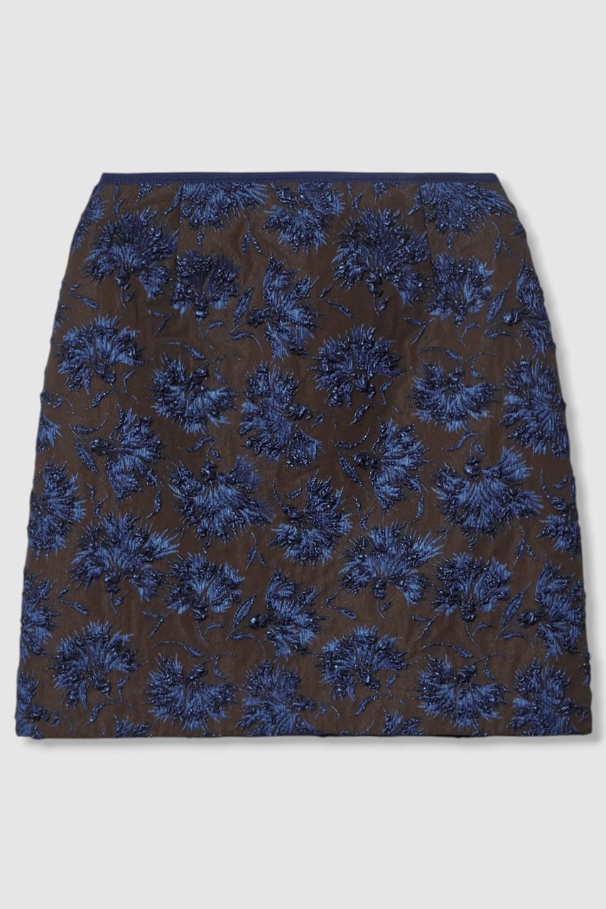 【アナイ/ANAYI】のラメフラワーフクレジャガードミニ スカート インテリア・キッズ・メンズ・レディースファッション・服の通販 founy(ファニー) ファッション Fashion レディースファッション Fashion for Women スカート Skirts ミニスカート Mini Skirts コンパクト Compact, Small Size シンプル Simple, Minimal ジャカード/ジャガード Jacquard, Woven Pattern ストレッチ Stretch, Stretchy Fabric ミニスカート Mini Skirt, Short Skirt ラグジュアリー Luxury, Elegant エレガント 上品 Elegant 台形 A-Line, Trapezoid Shape ブラウン|ID: prp329100004606194 ipo3291000000035796176
