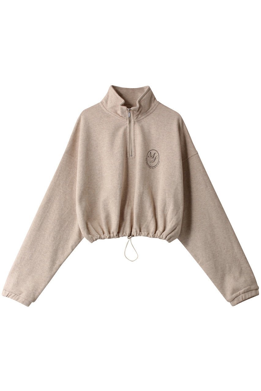 【メゾンスペシャル/MAISON SPECIAL】のHalf Zip Cropped Sweat Top/ハーフジップクロップドスウェットトップ インテリア・キッズ・メンズ・レディースファッション・服の通販 founy(ファニー) 　ファッション　Fashion　レディースファッション　Fashion for Women　トップス・カットソー　Cut & Sew Tops　シャツ・ブラウス・オフィスカジュアル　Elegant Blouses & Button-Ups　レディースパーカー・カジュアルフーディー　Casual Hoodies & Sweatshirts　ロングTシャツ・Tシャツ　Longline T-Shirts & Tees　スウェット・クルーネックトップス　Sweatshirts & Crewnecks / Relaxed Fit Sweat Tops　カットソー・ベーシックTシャツ　Cut-and-Sewn Tops / Stretch Tees & Basics　スウェット / スエット　Sweatshirt, Sweatwear　ストレッチ　Stretch, Stretchy Fabric　セットアップ　Set-Up, Coordinated Outfit　タイトスカート　Pencil Skirt, Tight Skirt　ドローストリング　Drawstring, Pull Cord　ハーフ　Half, Half-Length　IVR(アイボリー)|ID: prp329100004606197 ipo3291000000032840356