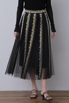 【ヒューエルミュージアム/hueLe Museum】の【STUMBLY】 Lace Tulle Combi Skirt ネイビー|ID: prp329100004606202 ipo3291000000032840470
