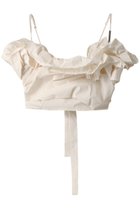 【プランク プロジェクト/PRANK PROJECT】のカットオフフリルトップ / Cut-off Ruffled Top WHT(ホワイト)|ID: prp329100004606205 ipo3291000000032840577