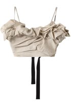 【プランク プロジェクト/PRANK PROJECT】のカットオフフリルトップ / Cut-off Ruffled Top KNR(生成り)|ID: prp329100004606205 ipo3291000000032840583