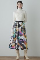 【ヒューエルミュージアム/hueLe Museum】の【STUMBLY】Printed Flare Skirt イエロー|ID: prp329100004606206 ipo3291000000032840578