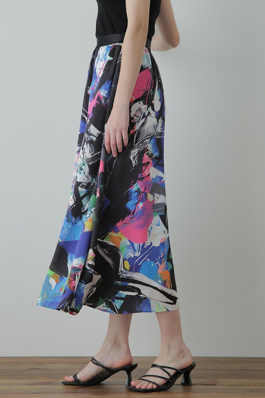 【ヒューエルミュージアム/hueLe Museum】の【STUMBLY】Printed Flare Skirt 人気、トレンドファッション・服の通販 founy(ファニー) 　ファッション　Fashion　レディースファッション　Fashion for Women　スカート　Skirts　ロングスカート　Long Skirts / Maxi & Midi Skirts　ギャザー　Gathered, Ruffled　フレア　Flare, Flared　プリント　Print, Printed Pattern　ロング　Long, Long-Length　other-4|ID: prp329100004606206 ipo3291000000032840605
