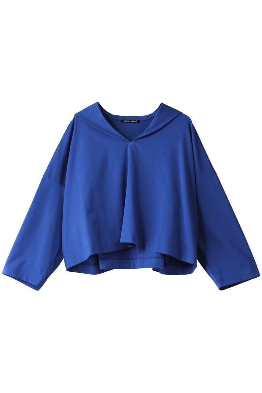 【ミズイロ インド/mizuiro ind】のsailor collar T Tシャツ インテリア・キッズ・メンズ・レディースファッション・服の通販 founy(ファニー) 　ファッション　Fashion　レディースファッション　Fashion for Women　トップス・カットソー　Cut & Sew Tops　シャツ・ブラウス・オフィスカジュアル　Elegant Blouses & Button-Ups　ロングTシャツ・Tシャツ　Longline T-Shirts & Tees　カットソー・ベーシックTシャツ　Cut-and-Sewn Tops / Stretch Tees & Basics　おすすめ　Recommended / Our Picks　カットソー　Cut and Sewn Top　ショート　Short, Short Length　スリーブ　Sleeve, Long Sleeve / Short Sleeve　バランス　Balance, Style Balance　ロング　Long, Long-Length　ワイド　Wide, Wide Fit　今季　This Season, Current Season　blue|ID: prp329100004606209 ipo3291000000032840957