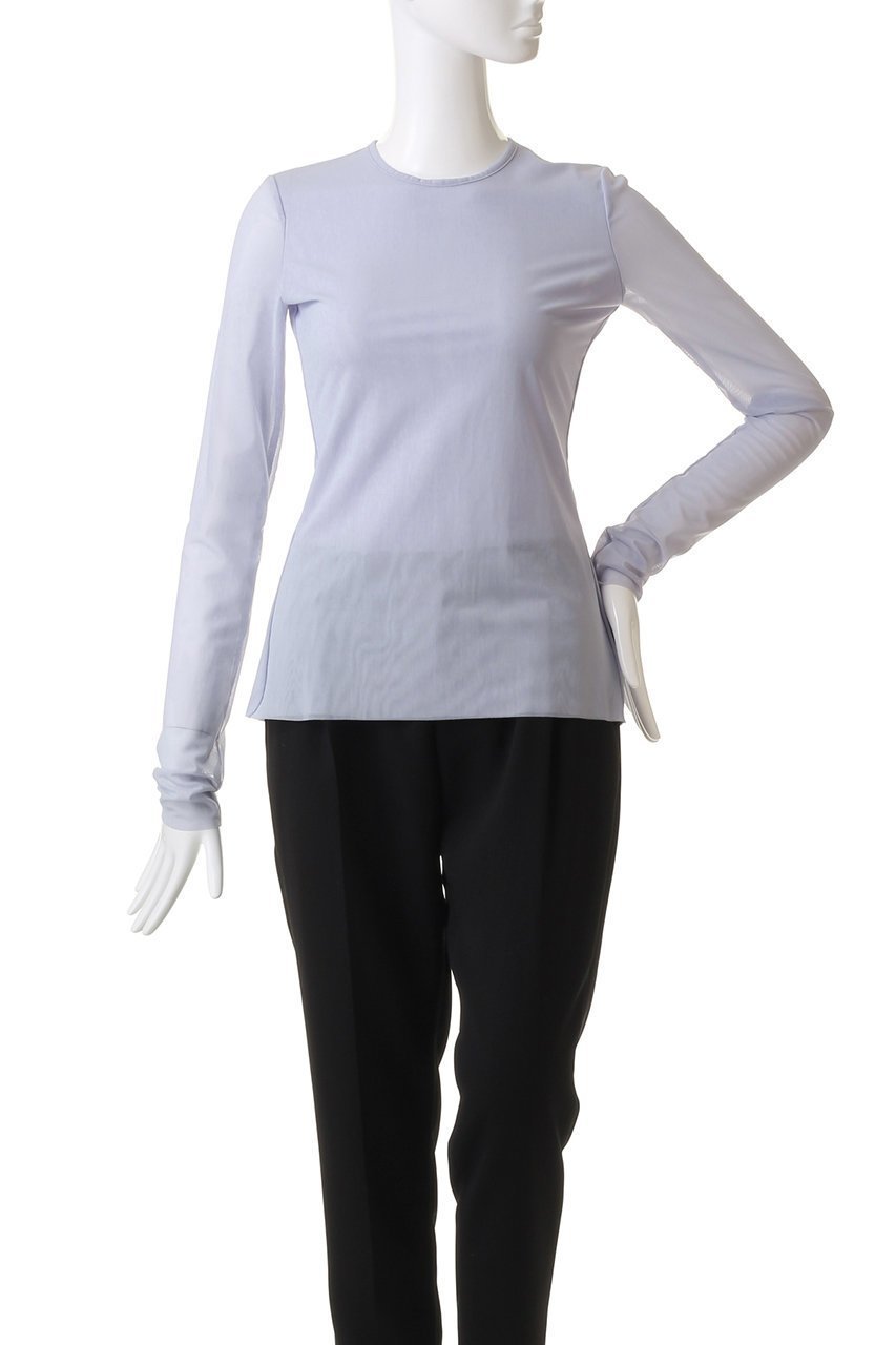 【クラネ/CLANE】のSHEER MESH CREW NECK TOPS/トップス 人気、トレンドファッション・服の通販 founy(ファニー) 　ファッション　Fashion　レディースファッション　Fashion for Women　トップス・カットソー　Cut & Sew Tops　シャツ・ブラウス・オフィスカジュアル　Elegant Blouses & Button-Ups　ロングTシャツ・Tシャツ　Longline T-Shirts & Tees　カットソー・ベーシックTシャツ　Cut-and-Sewn Tops / Stretch Tees & Basics　インナー　Innerwear　シアー　Sheer, See-Through　スリーブ　Sleeve, Long Sleeve / Short Sleeve　ロング　Long, Long-Length　夏　Summer　春　Spring　S/S・春夏　SS, Spring/Summer, Warm Season　other-2|ID: prp329100004606213 ipo3291000000032841496
