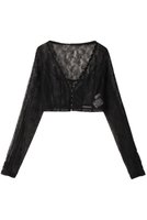 【プランク プロジェクト/PRANK PROJECT】のレースフックショートカーディガン / Lace Hook Short Cardigan 人気、トレンドファッション・服の通販 founy(ファニー) ファッション Fashion レディースファッション Fashion for Women トップス・カットソー Cut & Sew Tops カーディガン・羽織り Layered Style Cardigans シャツ・ブラウス・オフィスカジュアル Elegant Blouses & Button-Ups ロングTシャツ・Tシャツ Longline T-Shirts & Tees カットソー・ベーシックTシャツ Cut-and-Sewn Tops / Stretch Tees & Basics おすすめ Recommended / Our Picks カーディガン Cardigan, Knitwear ショート Short, Short Length フロント Front, Front Design ラッセル Raschel, Raschel Lace ランジェリー Lingerie, Intimate Wear レーシー Lacy, Lace-Like レース Lace, Lace Fabric 夏 Summer |ID:prp329100004606218