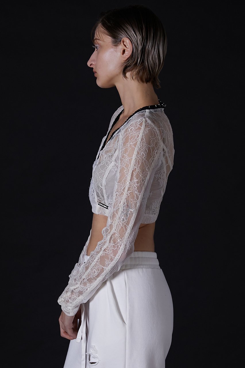 【プランク プロジェクト/PRANK PROJECT】のレースフックショートカーディガン / Lace Hook Short Cardigan 人気、トレンドファッション・服の通販 founy(ファニー) ファッション Fashion レディースファッション Fashion for Women トップス・カットソー Cut & Sew Tops カーディガン・羽織り Layered Style Cardigans シャツ・ブラウス・オフィスカジュアル Elegant Blouses & Button-Ups ロングTシャツ・Tシャツ Longline T-Shirts & Tees カットソー・ベーシックTシャツ Cut-and-Sewn Tops / Stretch Tees & Basics おすすめ Recommended / Our Picks カーディガン Cardigan, Knitwear ショート Short, Short Length フロント Front, Front Design ラッセル Raschel, Raschel Lace ランジェリー Lingerie, Intimate Wear レーシー Lacy, Lace-Like レース Lace, Lace Fabric 夏 Summer other-8|ID: prp329100004606218 ipo3291000000034421744