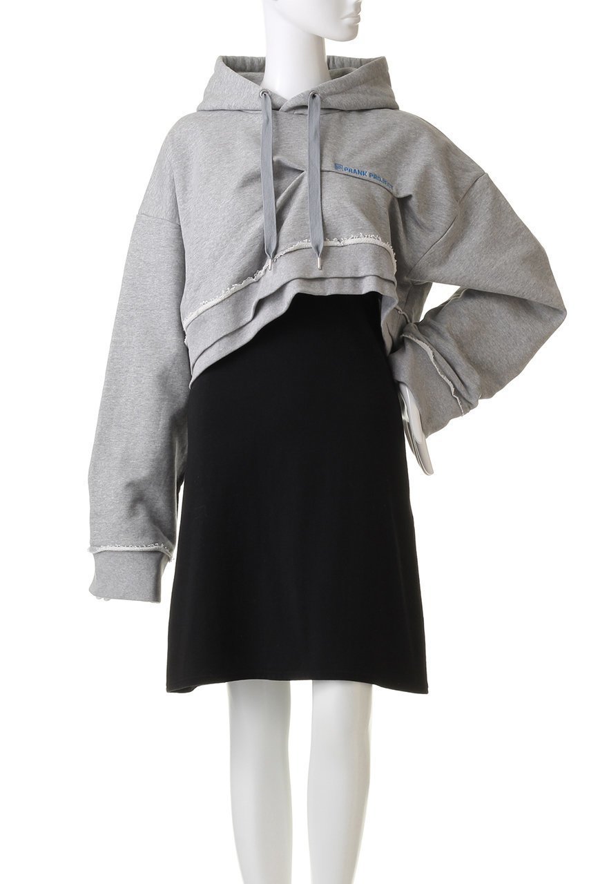 【プランク プロジェクト/PRANK PROJECT】のクロップドフーディ/Cropped Hoodie 人気、トレンドファッション・服の通販 founy(ファニー) 　ファッション　Fashion　レディースファッション　Fashion for Women　トップス・カットソー　Cut & Sew Tops　シャツ・ブラウス・オフィスカジュアル　Elegant Blouses & Button-Ups　レディースパーカー・カジュアルフーディー　Casual Hoodies & Sweatshirts　ロングTシャツ・Tシャツ　Longline T-Shirts & Tees　スウェット・クルーネックトップス　Sweatshirts & Crewnecks / Relaxed Fit Sweat Tops　カットソー・ベーシックTシャツ　Cut-and-Sewn Tops / Stretch Tees & Basics　アシンメトリー　Asymmetrical Style　クロップド　Cropped, Short Length　バランス　Balance, Style Balance　フォルム　Silhouette, Form　other-2|ID: prp329100004606220 ipo3291000000032842667