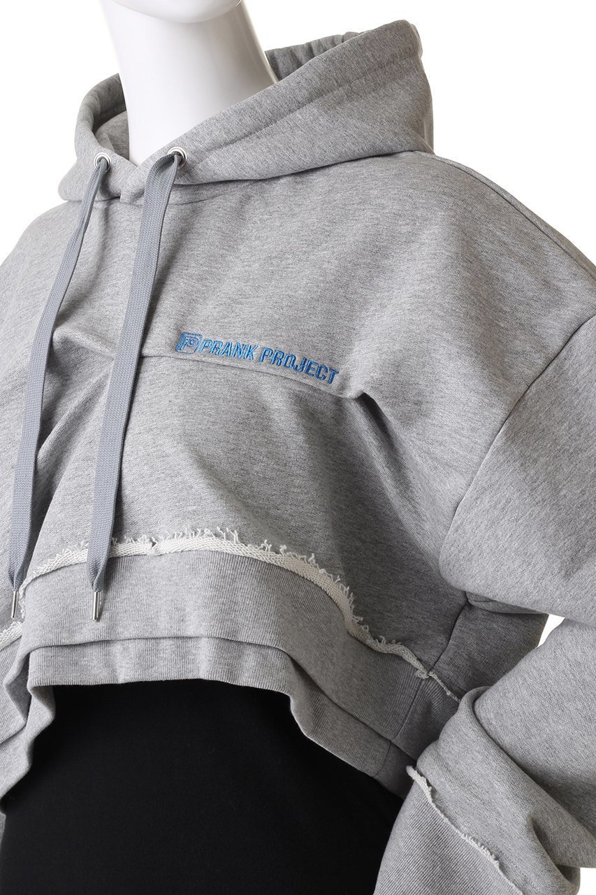 【プランク プロジェクト/PRANK PROJECT】のクロップドフーディ/Cropped Hoodie 人気、トレンドファッション・服の通販 founy(ファニー) 　ファッション　Fashion　レディースファッション　Fashion for Women　トップス・カットソー　Cut & Sew Tops　シャツ・ブラウス・オフィスカジュアル　Elegant Blouses & Button-Ups　レディースパーカー・カジュアルフーディー　Casual Hoodies & Sweatshirts　ロングTシャツ・Tシャツ　Longline T-Shirts & Tees　スウェット・クルーネックトップス　Sweatshirts & Crewnecks / Relaxed Fit Sweat Tops　カットソー・ベーシックTシャツ　Cut-and-Sewn Tops / Stretch Tees & Basics　アシンメトリー　Asymmetrical Style　クロップド　Cropped, Short Length　バランス　Balance, Style Balance　フォルム　Silhouette, Form　other-5|ID: prp329100004606220 ipo3291000000032842678