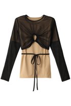 【メゾンスペシャル/MAISON SPECIAL】のMultiway Layered Tops/マルチウェイレイヤードトップス BLK(ブラック)|ID: prp329100004606231 ipo3291000000032843745