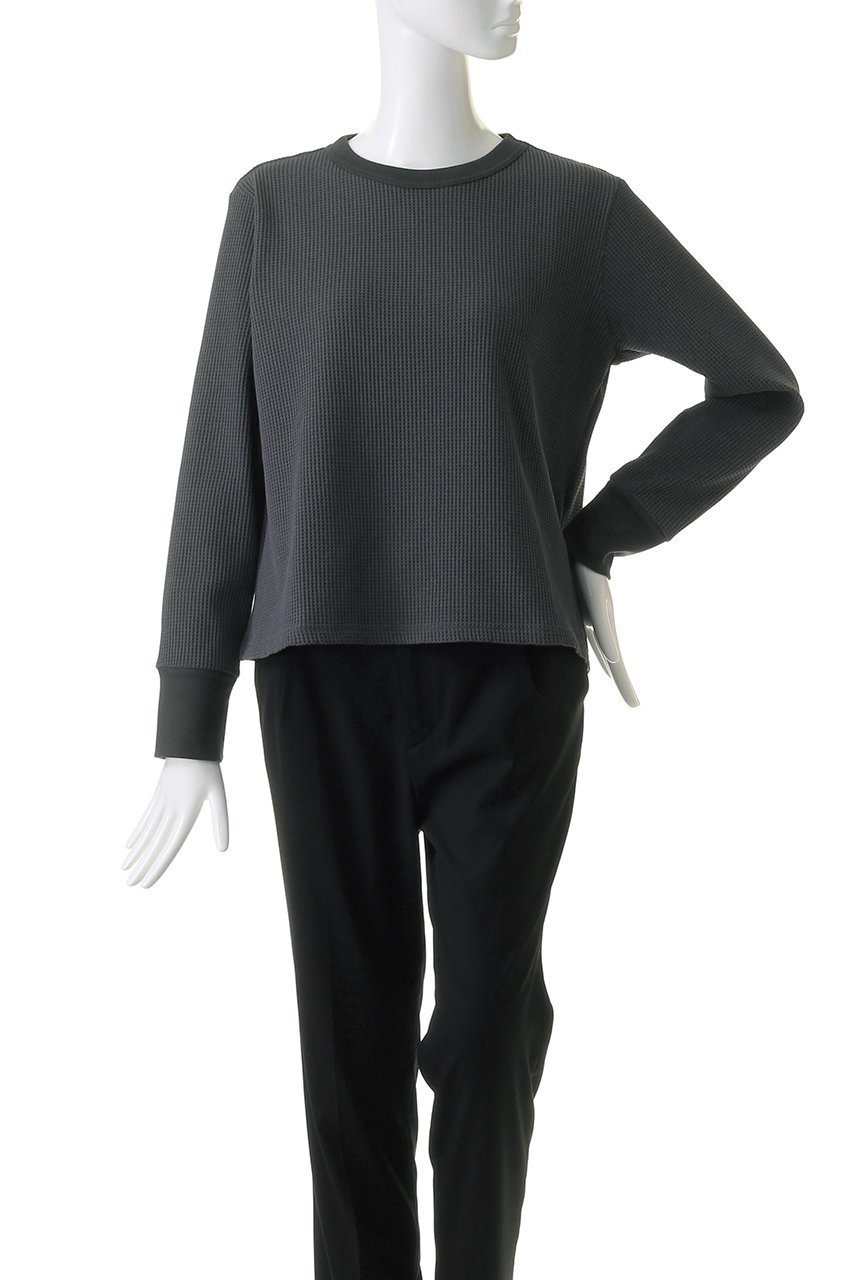 【ミズイロ インド/mizuiro ind】のwaffle crew neck T Tシャツ 人気、トレンドファッション・服の通販 founy(ファニー) 　ファッション　Fashion　レディースファッション　Fashion for Women　トップス・カットソー　Cut & Sew Tops　シャツ・ブラウス・オフィスカジュアル　Elegant Blouses & Button-Ups　ロングTシャツ・Tシャツ　Longline T-Shirts & Tees　カットソー・ベーシックTシャツ　Cut-and-Sewn Tops / Stretch Tees & Basics　インナー　Innerwear　シンプル　Simple, Minimal　スリーブ　Sleeve, Long Sleeve / Short Sleeve　ベーシック　Basic, Essential　ロング　Long, Long-Length　ワッフル　Waffle, Waffle Knit　other-2|ID: prp329100004606241 ipo3291000000032845249
