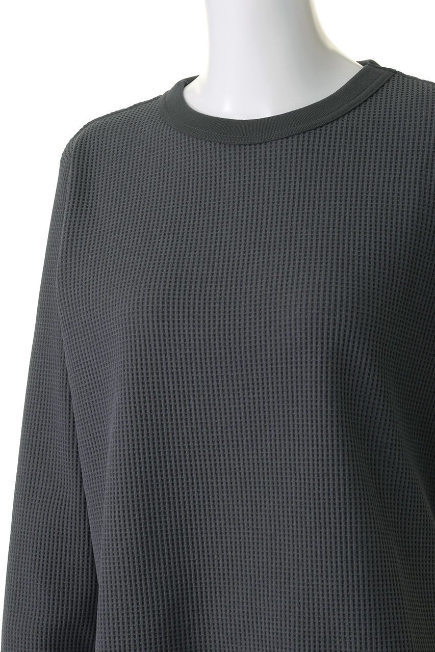 【ミズイロ インド/mizuiro ind】のwaffle crew neck T Tシャツ 人気、トレンドファッション・服の通販 founy(ファニー) 　ファッション　Fashion　レディースファッション　Fashion for Women　トップス・カットソー　Cut & Sew Tops　シャツ・ブラウス・オフィスカジュアル　Elegant Blouses & Button-Ups　ロングTシャツ・Tシャツ　Longline T-Shirts & Tees　カットソー・ベーシックTシャツ　Cut-and-Sewn Tops / Stretch Tees & Basics　インナー　Innerwear　シンプル　Simple, Minimal　スリーブ　Sleeve, Long Sleeve / Short Sleeve　ベーシック　Basic, Essential　ロング　Long, Long-Length　ワッフル　Waffle, Waffle Knit　other-5|ID: prp329100004606241 ipo3291000000032845267