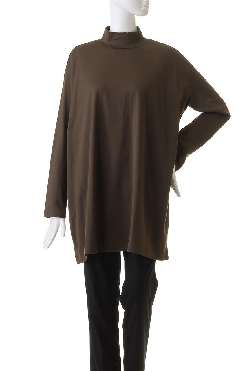 【ミズイロ インド/mizuiro ind】のmock neck tunic T Tシャツ 人気、トレンドファッション・服の通販 founy(ファニー) 　ファッション　Fashion　レディースファッション　Fashion for Women　トップス・カットソー　Cut & Sew Tops　シャツ・ブラウス・オフィスカジュアル　Elegant Blouses & Button-Ups　ロングTシャツ・Tシャツ　Longline T-Shirts & Tees　カットソー・ベーシックTシャツ　Cut-and-Sewn Tops / Stretch Tees & Basics　ジャケット　Jacket, Outerwear　スリーブ　Sleeve, Long Sleeve / Short Sleeve　チュニック　Tunic, Long Top　ロング　Long, Long-Length　other-2|ID: prp329100004606248 ipo3291000000032846871