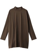 【ミズイロ インド/mizuiro ind】のmock neck tunic T Tシャツ 人気、トレンドファッション・服の通販 founy(ファニー) ファッション Fashion レディースファッション Fashion for Women トップス・カットソー Cut & Sew Tops シャツ・ブラウス・オフィスカジュアル Elegant Blouses & Button-Ups ロングTシャツ・Tシャツ Longline T-Shirts & Tees カットソー・ベーシックTシャツ Cut-and-Sewn Tops / Stretch Tees & Basics ジャケット Jacket, Outerwear スリーブ Sleeve, Long Sleeve / Short Sleeve チュニック Tunic, Long Top ロング Long, Long-Length thumbnail brown|ID: prp329100004606248 ipo3291000000034980098