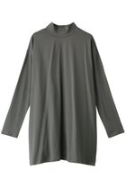 【ミズイロ インド/mizuiro ind】のmock neck tunic T Tシャツ 人気、トレンドファッション・服の通販 founy(ファニー) ファッション Fashion レディースファッション Fashion for Women トップス・カットソー Cut & Sew Tops シャツ・ブラウス・オフィスカジュアル Elegant Blouses & Button-Ups ロングTシャツ・Tシャツ Longline T-Shirts & Tees カットソー・ベーシックTシャツ Cut-and-Sewn Tops / Stretch Tees & Basics ジャケット Jacket, Outerwear スリーブ Sleeve, Long Sleeve / Short Sleeve チュニック Tunic, Long Top ロング Long, Long-Length thumbnail gray|ID: prp329100004606248 ipo3291000000034980100