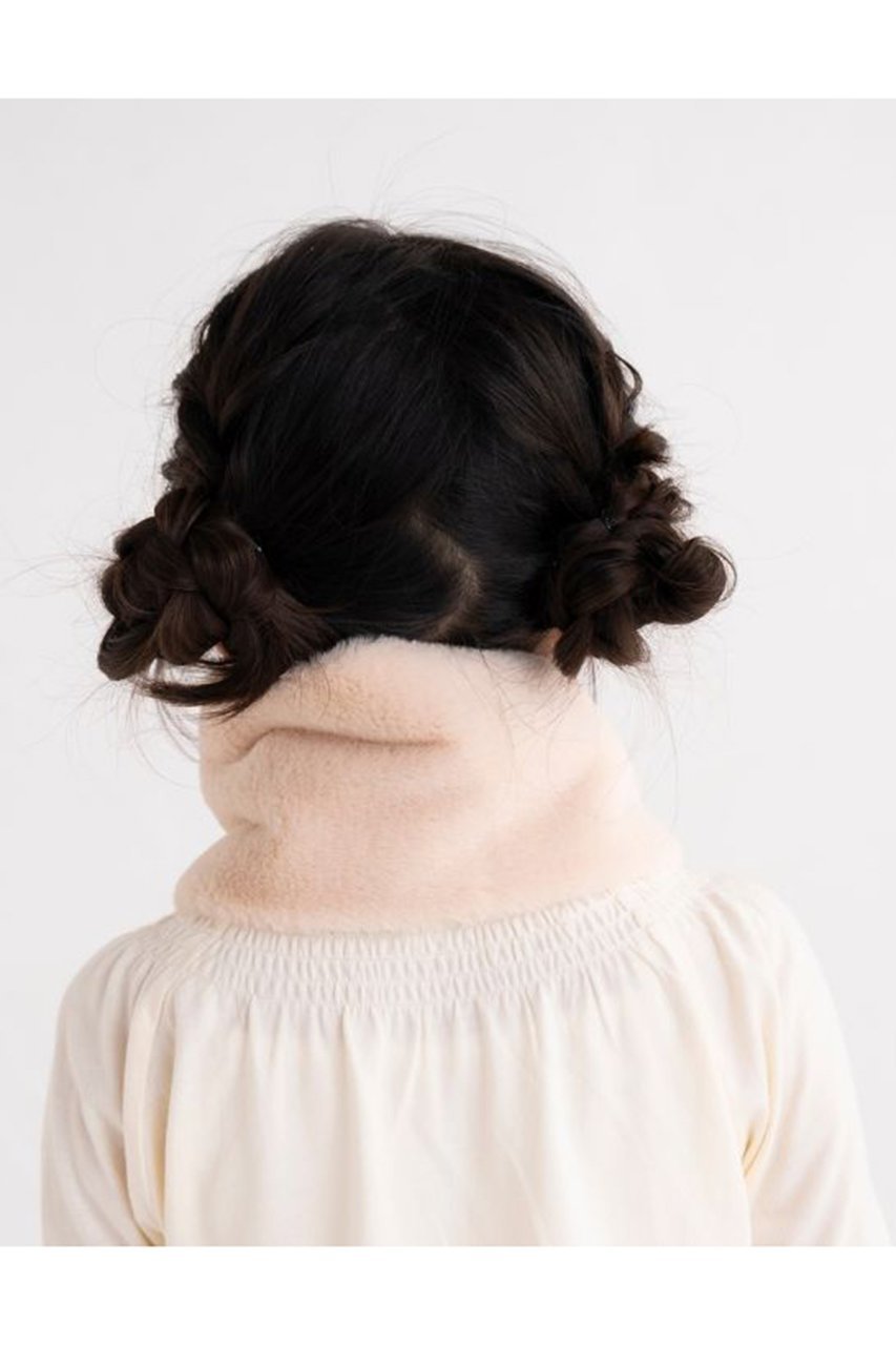 【ポプキンズ/POMPKINS / KIDS】の【KIDS】サテンリボンファーマフラー 人気、トレンドファッション・服の通販 founy(ファニー) 　ファッション　Fashion　キッズファッション　Fashion for Kids　サテン　Satin, Glossy Fabric　フェイクファー　Faux Fur, Imitation Fur　マフラー　Scarf, Muffler　リボン　Ribbon, Bow　エレガント 上品　Elegant　冬　Winter / This Winter　other-8|ID: prp329100004606250 ipo3291000000032847195