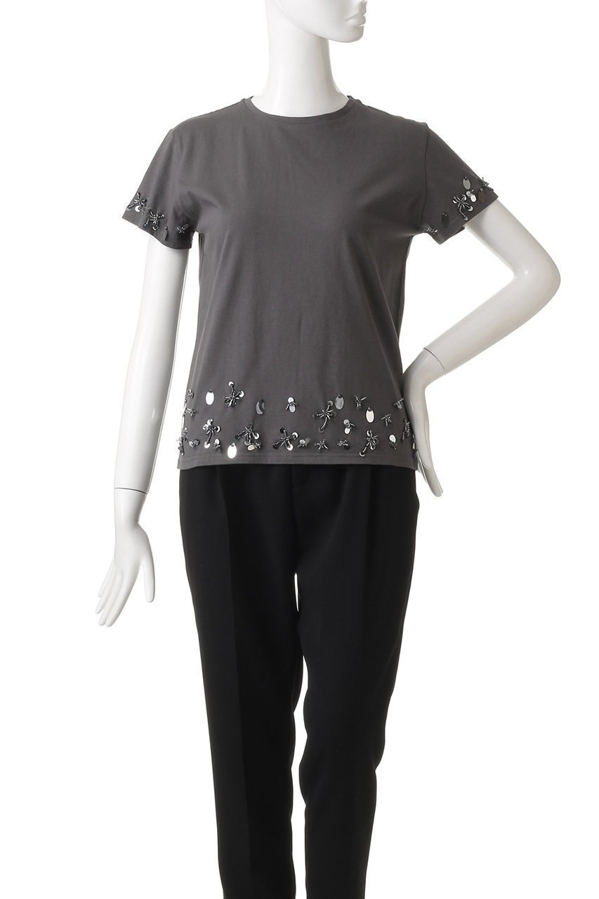 【プランク プロジェクト/PRANK PROJECT】のレイヤードビジューTEE / Layered Bijou TEE 人気、トレンドファッション・服の通販 founy(ファニー) 　ファッション　Fashion　レディースファッション　Fashion for Women　トップス・カットソー　Cut & Sew Tops　シャツ・ブラウス・オフィスカジュアル　Elegant Blouses & Button-Ups　ロングTシャツ・Tシャツ　Longline T-Shirts & Tees　カットソー・ベーシックTシャツ　Cut-and-Sewn Tops / Stretch Tees & Basics　おすすめ　Recommended / Our Picks　ショート　Short, Short Length　スリーブ　Sleeve, Long Sleeve / Short Sleeve　ダウン　Down, Puffer　ビジュー　Bijou, Jewel-like Accent　フィット　Fit, Slim Fit　レギュラー　Regular, Standard Fit　other-8|ID: prp329100004606251 ipo3291000000032847229