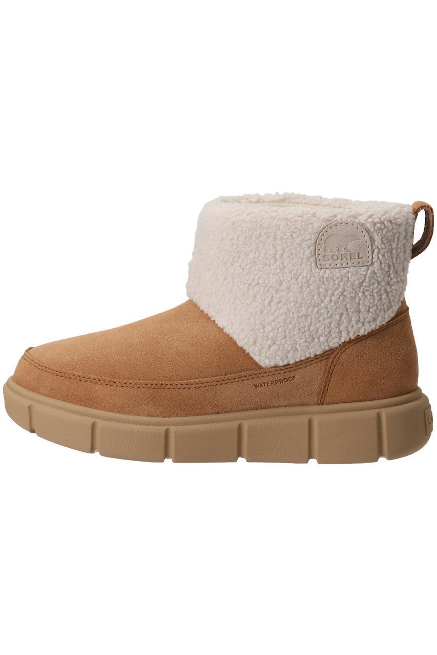 【ソレル/SOREL / KIDS】の【KIDS】ユースソレルエクスプローラー3 スリッポンコージーウォータ Tawny Buff・ Natural 6(約24cm) インテリア・キッズ・メンズ・レディースファッション・服の通販 founy(ファニー) 　ファッション　Fashion　キッズファッション　Fashion for Kids　スニーカー　Sneakers, Trainers　ムートン　Shearling, Mouton　ラバー　Rubber, Rubber Sole　冬　Winter / This Winter　Tawny Buff・ Natural|ID: prp329100004606257 ipo3291000000036246405