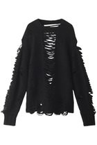 【プランク プロジェクト/PRANK PROJECT】のスラッシュスリットニット / Slash Slit knit BLK(ブラック)|ID: prp329100004606261 ipo3291000000032848269