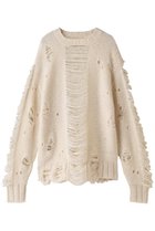 【プランク プロジェクト/PRANK PROJECT】のスラッシュスリットニット / Slash Slit knit WHT(ホワイト)|ID: prp329100004606261 ipo3291000000032848275