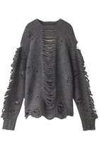 【プランク プロジェクト/PRANK PROJECT】のスラッシュスリットニット / Slash Slit knit GRY(グレー)|ID: prp329100004606261 ipo3291000000032848280