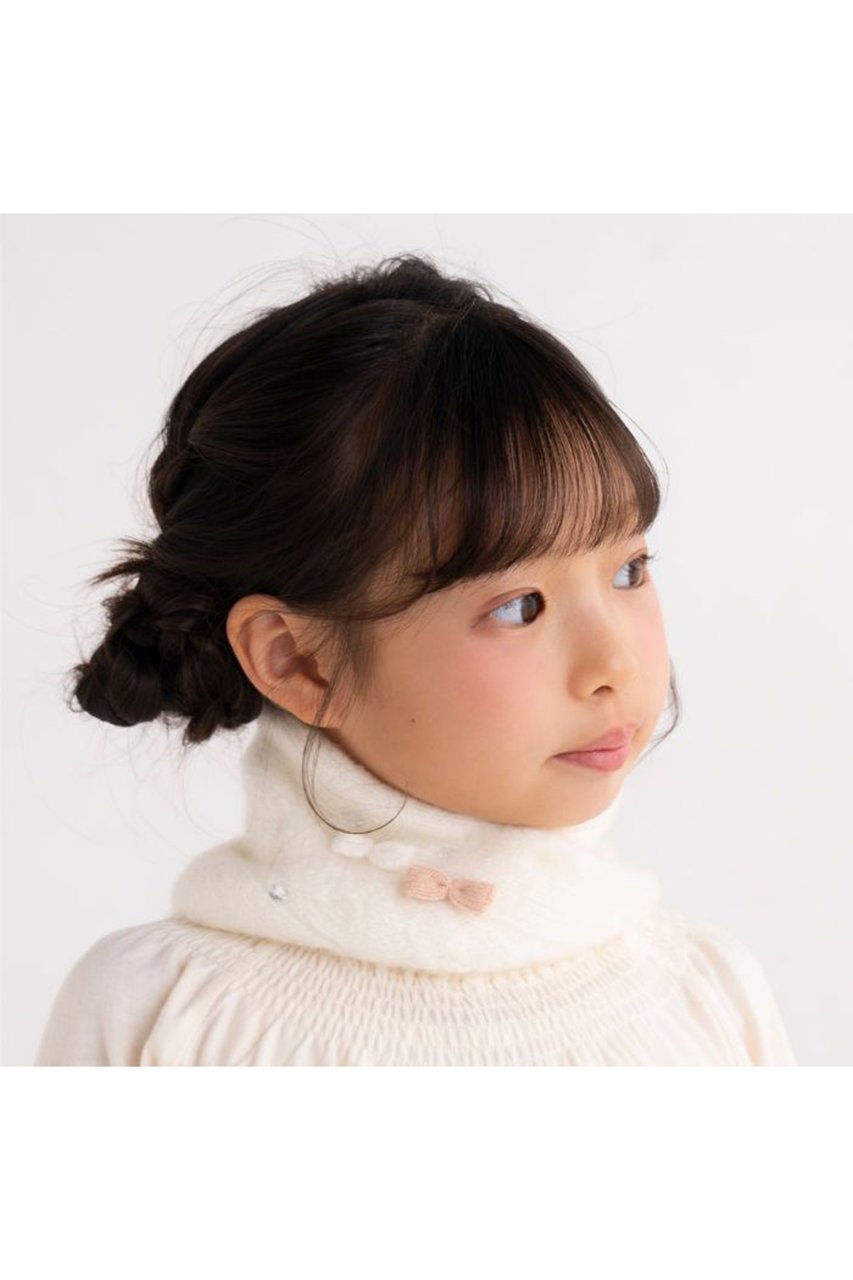 【ポプキンズ/POMPKINS / KIDS】の【KIDS】モヘアリボンスヌード 人気、トレンドファッション・服の通販 founy(ファニー) 　ファッション　Fashion　キッズファッション　Fashion for Kids　スヌード　Snood, Infinity Scarf　リボン　Ribbon, Bow　other-5|ID: prp329100004606269 ipo3291000000033590488