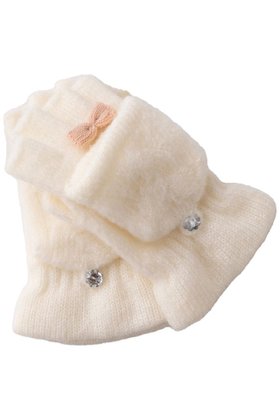 【ポプキンズ/POMPKINS / KIDS】 【KIDS】モヘアリボン手袋人気、トレンドファッション・服の通販 founy(ファニー) ファッション Fashion キッズファッション Fashion for Kids フィット Fit, Slim Fit リボン Ribbon, Bow |ID:prp329100004606271