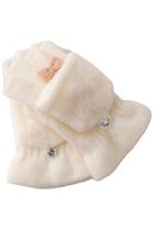 【ポプキンズ/POMPKINS / KIDS】の【KIDS】モヘアリボン手袋 ピンク M(5才～) オフホワイト|ID: prp329100004606271 ipo3291000000036190968