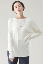 【マルティニーク/martinique】のコットンカシミアリブジャージートップス ホワイト|ID: prp329100004606276 ipo3291000000032849367