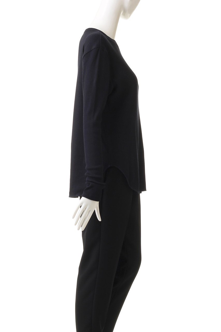【マルティニーク/martinique】のコットンカシミアリブジャージートップス 人気、トレンドファッション・服の通販 founy(ファニー) 　ファッション　Fashion　レディースファッション　Fashion for Women　トップス・カットソー　Cut & Sew Tops　シャツ・ブラウス・オフィスカジュアル　Elegant Blouses & Button-Ups　ロングTシャツ・Tシャツ　Longline T-Shirts & Tees　カットソー・ベーシックTシャツ　Cut-and-Sewn Tops / Stretch Tees & Basics　インナー　Innerwear　スリーブ　Sleeve, Long Sleeve / Short Sleeve　ロング　Long, Long-Length　別注　Limited Edition, Custom Order　other-3|ID: prp329100004606276 ipo3291000000032849391