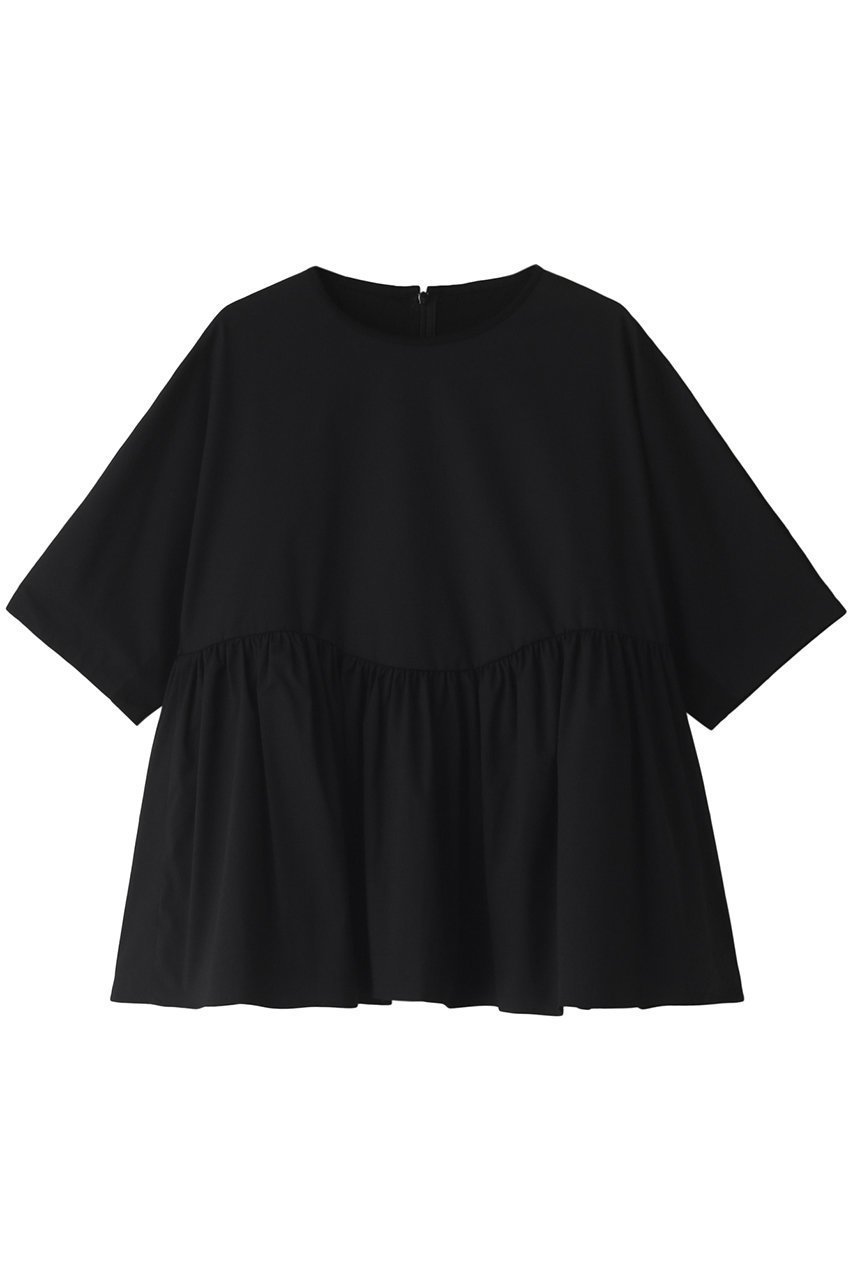 【マルティニーク/martinique】のコンビフレアTシャツ インテリア・キッズ・メンズ・レディースファッション・服の通販 founy(ファニー) 　ファッション　Fashion　レディースファッション　Fashion for Women　トップス・カットソー　Cut & Sew Tops　シャツ・ブラウス・オフィスカジュアル　Elegant Blouses & Button-Ups　ロングTシャツ・Tシャツ　Longline T-Shirts & Tees　カットソー・ベーシックTシャツ　Cut-and-Sewn Tops / Stretch Tees & Basics　カットソー　Cut and Sewn Top　コンビ　Combo, Combination Style　ショート　Short, Short Length　スリーブ　Sleeve, Long Sleeve / Short Sleeve　フレア　Flare, Flared　夏　Summer　春　Spring　ブラック|ID: prp329100004606281 ipo3291000000032849591