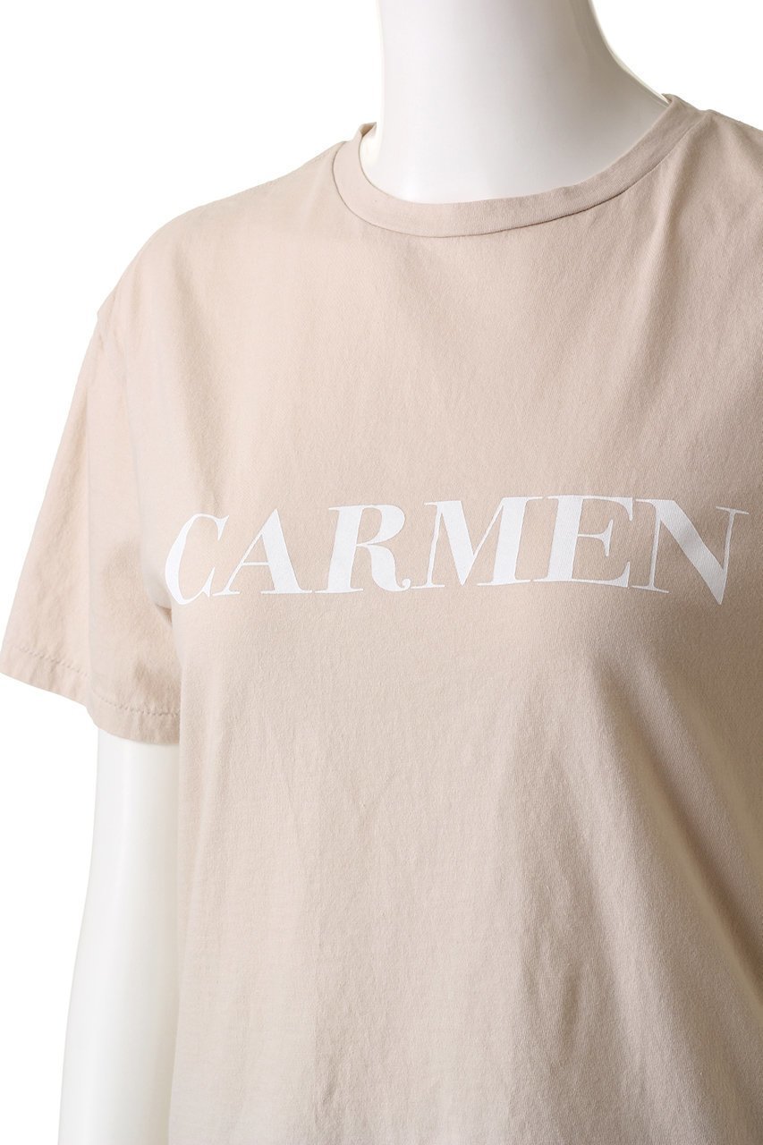【マルティニーク/martinique】のCARMENロゴTee 人気、トレンドファッション・服の通販 founy(ファニー) 　ファッション　Fashion　レディースファッション　Fashion for Women　トップス・カットソー　Cut & Sew Tops　シャツ・ブラウス・オフィスカジュアル　Elegant Blouses & Button-Ups　ロングTシャツ・Tシャツ　Longline T-Shirts & Tees　カットソー・ベーシックTシャツ　Cut-and-Sewn Tops / Stretch Tees & Basics　ショート　Short, Short Length　スリーブ　Sleeve, Long Sleeve / Short Sleeve　フランス　France, French　other-5|ID: prp329100004606283 ipo3291000000032849785
