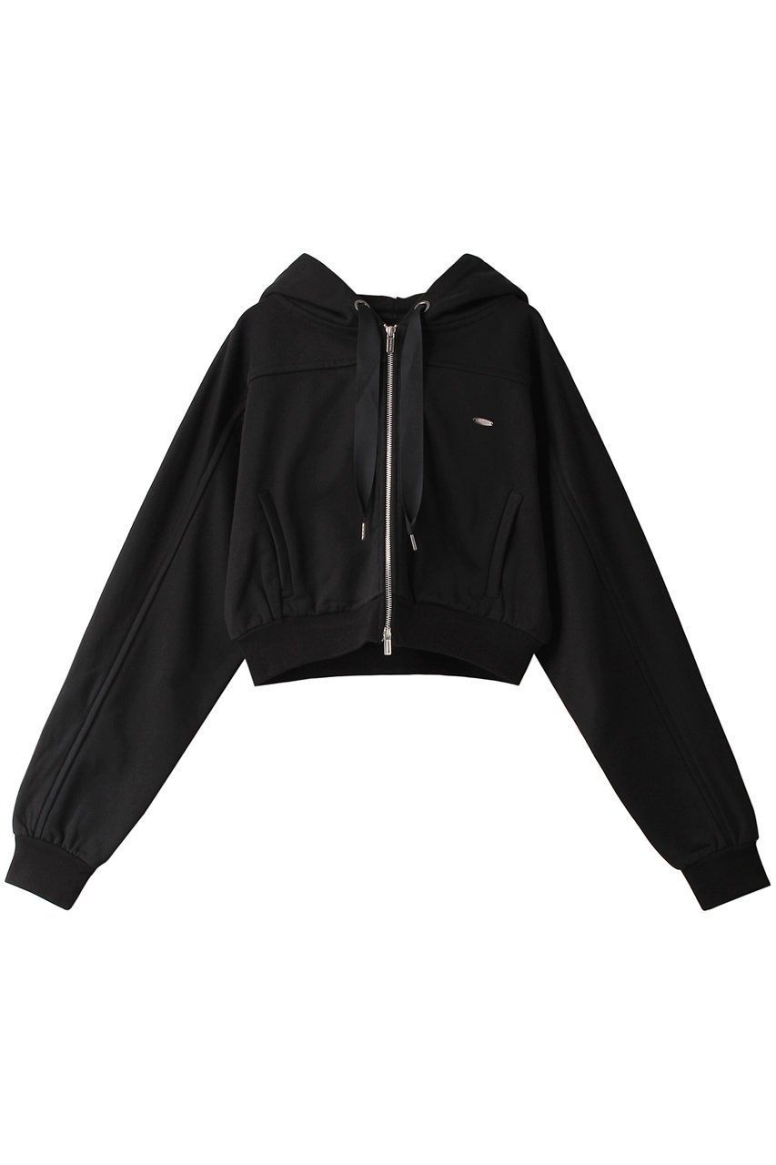 【メゾンスペシャル/MAISON SPECIAL】のフロントジップショートフーディ インテリア・キッズ・メンズ・レディースファッション・服の通販 founy(ファニー) 　ファッション　Fashion　レディースファッション　Fashion for Women　トップス・カットソー　Cut & Sew Tops　シャツ・ブラウス・オフィスカジュアル　Elegant Blouses & Button-Ups　レディースパーカー・カジュアルフーディー　Casual Hoodies & Sweatshirts　ロングTシャツ・Tシャツ　Longline T-Shirts & Tees　スウェット・クルーネックトップス　Sweatshirts & Crewnecks / Relaxed Fit Sweat Tops　カットソー・ベーシックTシャツ　Cut-and-Sewn Tops / Stretch Tees & Basics　コンパクト　Compact, Small Size　ショート　Short, Short Length　スウェット / スエット　Sweatshirt, Sweatwear　バランス　Balance, Style Balance　パーカー　Hoodie, Parka　BLK(ブラック)|ID: prp329100004606286 ipo3291000000032849972