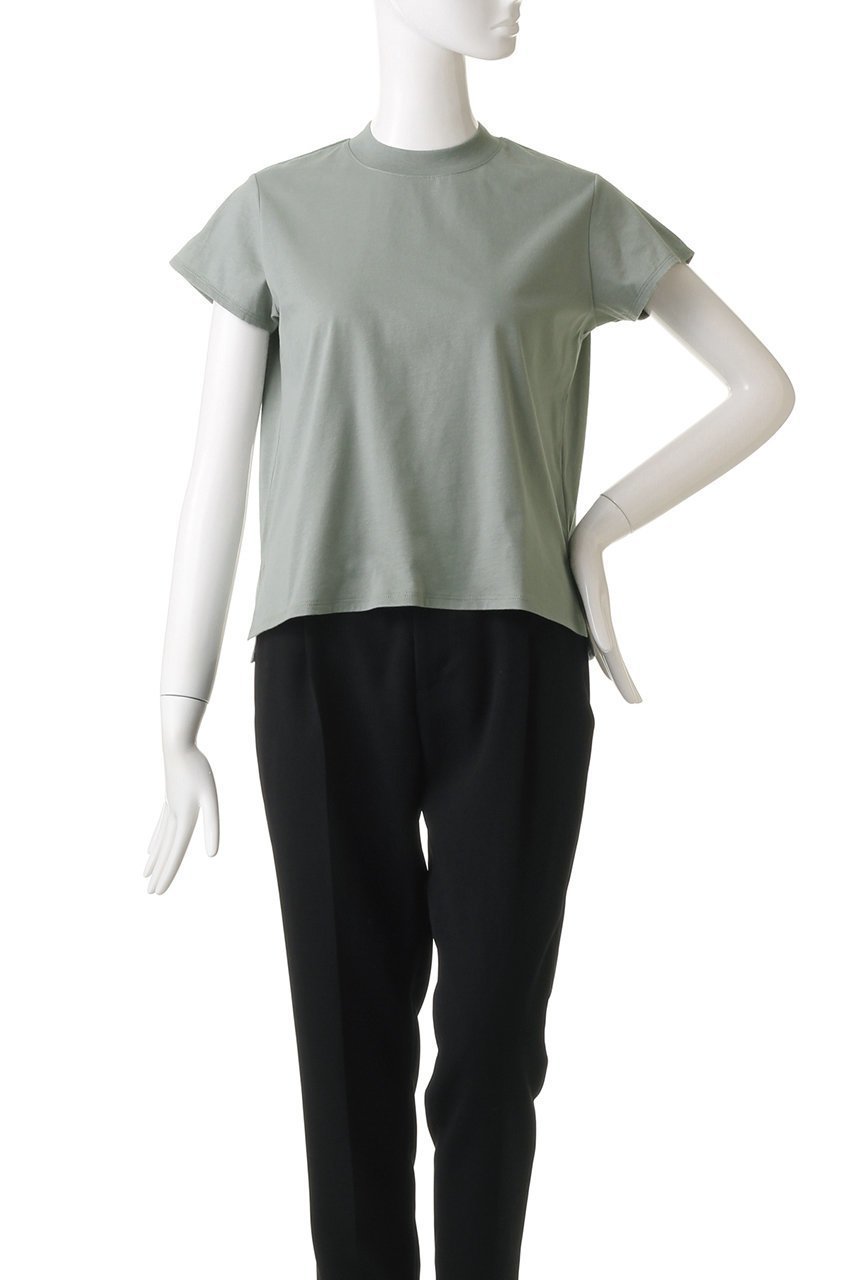 【スリー ドッツ/three dots】のサンデッドジャージー ミニTシャツ 人気、トレンドファッション・服の通販 founy(ファニー) 　ファッション　Fashion　レディースファッション　Fashion for Women　トップス・カットソー　Cut & Sew Tops　シャツ・ブラウス・オフィスカジュアル　Elegant Blouses & Button-Ups　ロングTシャツ・Tシャツ　Longline T-Shirts & Tees　カットソー・ベーシックTシャツ　Cut-and-Sewn Tops / Stretch Tees & Basics　コンパクト　Compact, Small Size　ショート　Short, Short Length　シンプル　Simple, Minimal　スリーブ　Sleeve, Long Sleeve / Short Sleeve　トレンド　Trend, Trending Now　半袖　Short Sleeve, Half Sleeve　無地　Plain, Solid Color　other-2|ID: prp329100004606291 ipo3291000000032850340