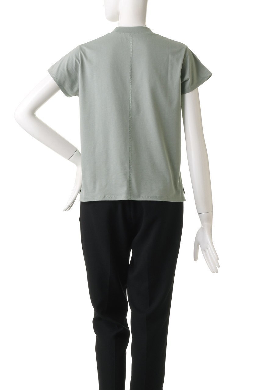 【スリー ドッツ/three dots】のサンデッドジャージー ミニTシャツ 人気、トレンドファッション・服の通販 founy(ファニー) 　ファッション　Fashion　レディースファッション　Fashion for Women　トップス・カットソー　Cut & Sew Tops　シャツ・ブラウス・オフィスカジュアル　Elegant Blouses & Button-Ups　ロングTシャツ・Tシャツ　Longline T-Shirts & Tees　カットソー・ベーシックTシャツ　Cut-and-Sewn Tops / Stretch Tees & Basics　コンパクト　Compact, Small Size　ショート　Short, Short Length　シンプル　Simple, Minimal　スリーブ　Sleeve, Long Sleeve / Short Sleeve　トレンド　Trend, Trending Now　半袖　Short Sleeve, Half Sleeve　無地　Plain, Solid Color　other-4|ID: prp329100004606291 ipo3291000000032850351