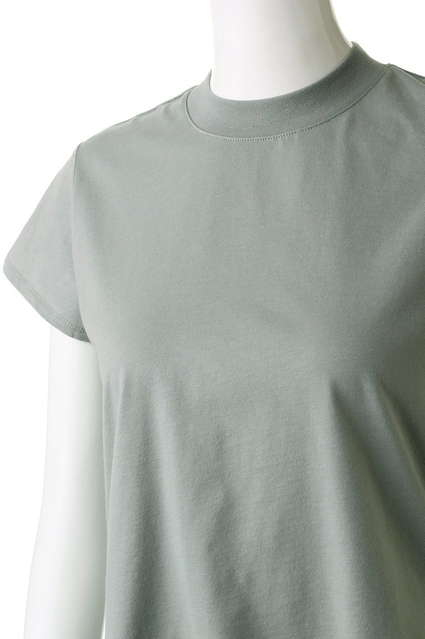 【スリー ドッツ/three dots】のサンデッドジャージー ミニTシャツ 人気、トレンドファッション・服の通販 founy(ファニー) 　ファッション　Fashion　レディースファッション　Fashion for Women　トップス・カットソー　Cut & Sew Tops　シャツ・ブラウス・オフィスカジュアル　Elegant Blouses & Button-Ups　ロングTシャツ・Tシャツ　Longline T-Shirts & Tees　カットソー・ベーシックTシャツ　Cut-and-Sewn Tops / Stretch Tees & Basics　コンパクト　Compact, Small Size　ショート　Short, Short Length　シンプル　Simple, Minimal　スリーブ　Sleeve, Long Sleeve / Short Sleeve　トレンド　Trend, Trending Now　半袖　Short Sleeve, Half Sleeve　無地　Plain, Solid Color　other-5|ID: prp329100004606291 ipo3291000000032850357