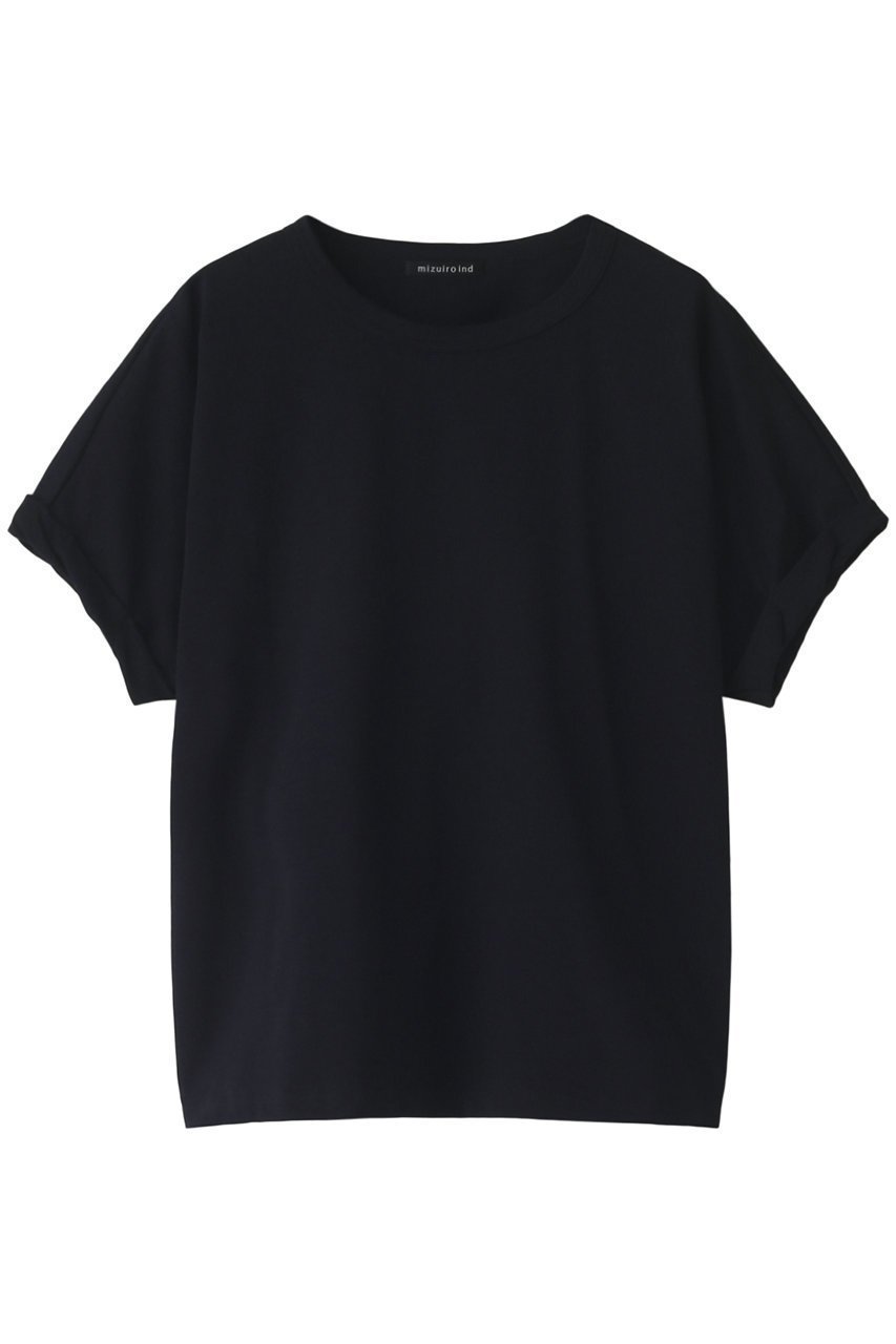 【ミズイロ インド/mizuiro ind】のroll up slv dolman T Tシャツ インテリア・キッズ・メンズ・レディースファッション・服の通販 founy(ファニー) 　ファッション　Fashion　レディースファッション　Fashion for Women　トップス・カットソー　Cut & Sew Tops　シャツ・ブラウス・オフィスカジュアル　Elegant Blouses & Button-Ups　ロングTシャツ・Tシャツ　Longline T-Shirts & Tees　カットソー・ベーシックTシャツ　Cut-and-Sewn Tops / Stretch Tees & Basics　ショート　Short, Short Length　スリーブ　Sleeve, Long Sleeve / Short Sleeve　ベーシック　Basic, Essential　今季　This Season, Current Season　navy|ID: prp329100004606310 ipo3291000000032851928
