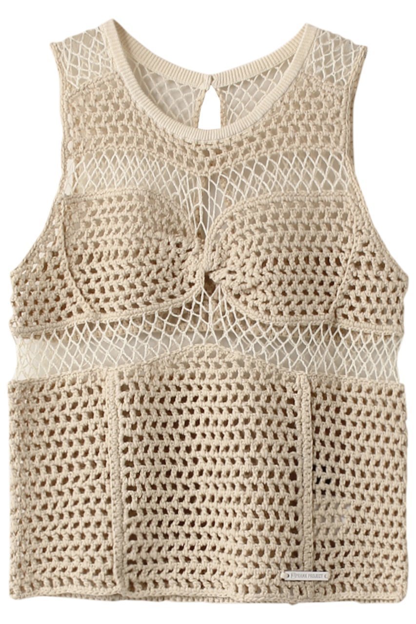 【プランク プロジェクト/PRANK PROJECT】のクロシェトップス / Crochet Top インテリア・キッズ・メンズ・レディースファッション・服の通販 founy(ファニー) 　ファッション　Fashion　レディースファッション　Fashion for Women　トップス・カットソー　Cut & Sew Tops　キャミソール&ノースリーブ　Camisoles & Sleeveless Tops　シャツ・ブラウス・オフィスカジュアル　Elegant Blouses & Button-Ups　ロングTシャツ・Tシャツ　Longline T-Shirts & Tees　カットソー・ベーシックTシャツ　Cut-and-Sewn Tops / Stretch Tees & Basics　キャミソール　Camisole, Spaghetti Strap Top　スペシャル　Special, Limited Edition　タンク　Tank Top, Sleeveless Top　バランス　Balance, Style Balance　ビスチェ　Bustier, Corset Top　IVR(アイボリー)|ID: prp329100004606347 ipo3291000000032854604