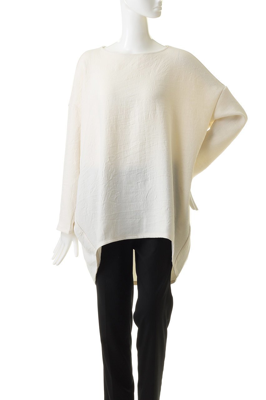 【ミズイロ インド/mizuiro ind】のboat neck cocoon P/O プルオーバー 人気、トレンドファッション・服の通販 founy(ファニー) 　ファッション　Fashion　レディースファッション　Fashion for Women　トップス・カットソー　Cut & Sew Tops　シャツ・ブラウス・オフィスカジュアル　Elegant Blouses & Button-Ups　ロングTシャツ・Tシャツ　Longline T-Shirts & Tees　カジュアルプルオーバー・ニットトップス　Pullovers & Knit Tops / Casual Pullovers　カットソー・ベーシックTシャツ　Cut-and-Sewn Tops / Stretch Tees & Basics　ショート　Short, Short Length　シンプル　Simple, Minimal　スリーブ　Sleeve, Long Sleeve / Short Sleeve　other-2|ID: prp329100004606349 ipo3291000000032854729