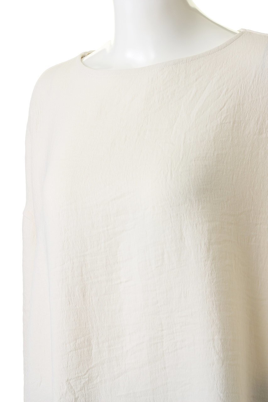 【ミズイロ インド/mizuiro ind】のboat neck cocoon P/O プルオーバー 人気、トレンドファッション・服の通販 founy(ファニー) 　ファッション　Fashion　レディースファッション　Fashion for Women　トップス・カットソー　Cut & Sew Tops　シャツ・ブラウス・オフィスカジュアル　Elegant Blouses & Button-Ups　ロングTシャツ・Tシャツ　Longline T-Shirts & Tees　カジュアルプルオーバー・ニットトップス　Pullovers & Knit Tops / Casual Pullovers　カットソー・ベーシックTシャツ　Cut-and-Sewn Tops / Stretch Tees & Basics　ショート　Short, Short Length　シンプル　Simple, Minimal　スリーブ　Sleeve, Long Sleeve / Short Sleeve　other-5|ID: prp329100004606349 ipo3291000000032854744