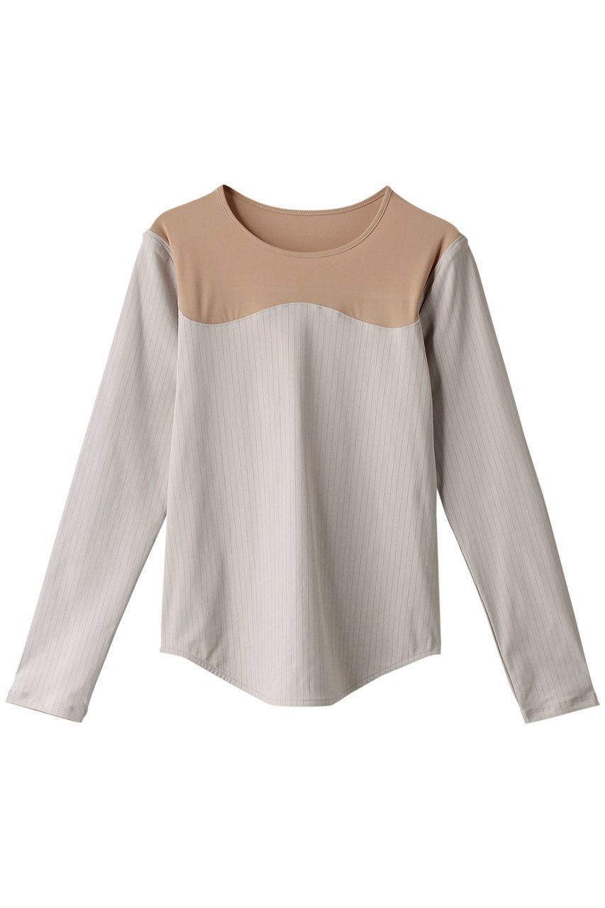 【メゾンスペシャル/MAISON SPECIAL】のビスチェカットトップス インテリア・キッズ・メンズ・レディースファッション・服の通販 founy(ファニー) 　ファッション　Fashion　レディースファッション　Fashion for Women　トップス・カットソー　Cut & Sew Tops　シャツ・ブラウス・オフィスカジュアル　Elegant Blouses & Button-Ups　ロングTシャツ・Tシャツ　Longline T-Shirts & Tees　カットソー・ベーシックTシャツ　Cut-and-Sewn Tops / Stretch Tees & Basics　ビスチェ　Bustiers & Corset Tops / Layered Bustier Style　おすすめ　Recommended / Our Picks　インナー　Innerwear　シアー　Sheer, See-Through　ジャケット　Jacket, Outerwear　ストライプ　Stripe, Striped Pattern　ストレッチ　Stretch, Stretchy Fabric　スリーブ　Sleeve, Long Sleeve / Short Sleeve　バランス　Balance, Style Balance　マニッシュ　Mannish, Boyish　ロング　Long, Long-Length　O.WHT(オフホワイト)|ID: prp329100004606358 ipo3291000000034909293