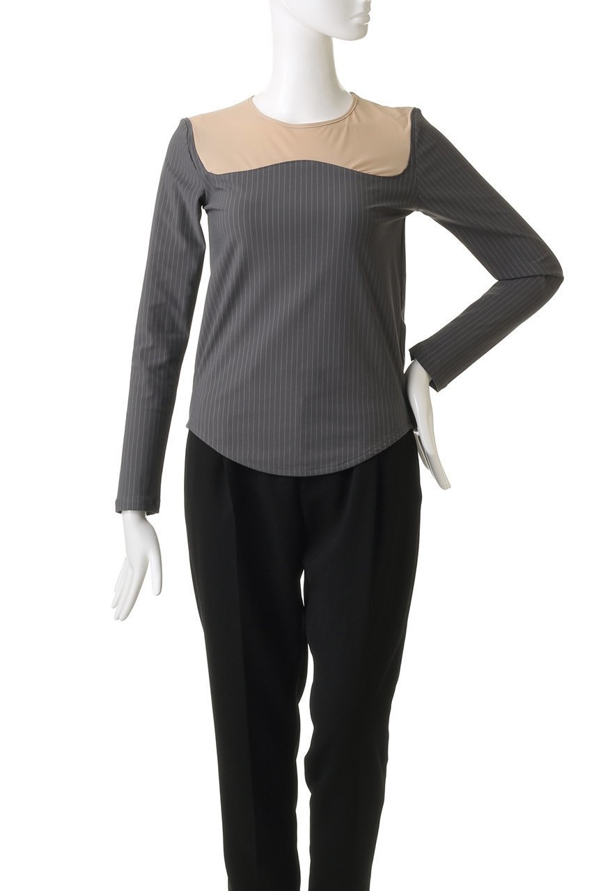 【メゾンスペシャル/MAISON SPECIAL】のビスチェカットトップス 人気、トレンドファッション・服の通販 founy(ファニー) 　ファッション　Fashion　レディースファッション　Fashion for Women　トップス・カットソー　Cut & Sew Tops　シャツ・ブラウス・オフィスカジュアル　Elegant Blouses & Button-Ups　ロングTシャツ・Tシャツ　Longline T-Shirts & Tees　カットソー・ベーシックTシャツ　Cut-and-Sewn Tops / Stretch Tees & Basics　ビスチェ　Bustiers & Corset Tops / Layered Bustier Style　おすすめ　Recommended / Our Picks　インナー　Innerwear　シアー　Sheer, See-Through　ジャケット　Jacket, Outerwear　ストライプ　Stripe, Striped Pattern　ストレッチ　Stretch, Stretchy Fabric　スリーブ　Sleeve, Long Sleeve / Short Sleeve　バランス　Balance, Style Balance　マニッシュ　Mannish, Boyish　ロング　Long, Long-Length　other-2|ID: prp329100004606358 ipo3291000000034909296