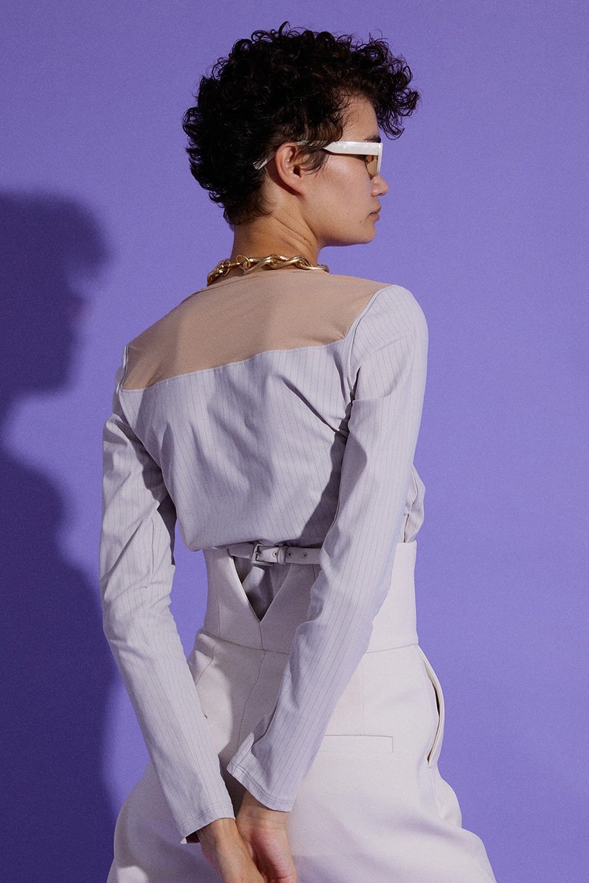 【メゾンスペシャル/MAISON SPECIAL】のビスチェカットトップス 人気、トレンドファッション・服の通販 founy(ファニー) 　ファッション　Fashion　レディースファッション　Fashion for Women　トップス・カットソー　Cut & Sew Tops　シャツ・ブラウス・オフィスカジュアル　Elegant Blouses & Button-Ups　ロングTシャツ・Tシャツ　Longline T-Shirts & Tees　カットソー・ベーシックTシャツ　Cut-and-Sewn Tops / Stretch Tees & Basics　ビスチェ　Bustiers & Corset Tops / Layered Bustier Style　おすすめ　Recommended / Our Picks　インナー　Innerwear　シアー　Sheer, See-Through　ジャケット　Jacket, Outerwear　ストライプ　Stripe, Striped Pattern　ストレッチ　Stretch, Stretchy Fabric　スリーブ　Sleeve, Long Sleeve / Short Sleeve　バランス　Balance, Style Balance　マニッシュ　Mannish, Boyish　ロング　Long, Long-Length　other-8|ID: prp329100004606358 ipo3291000000034909303