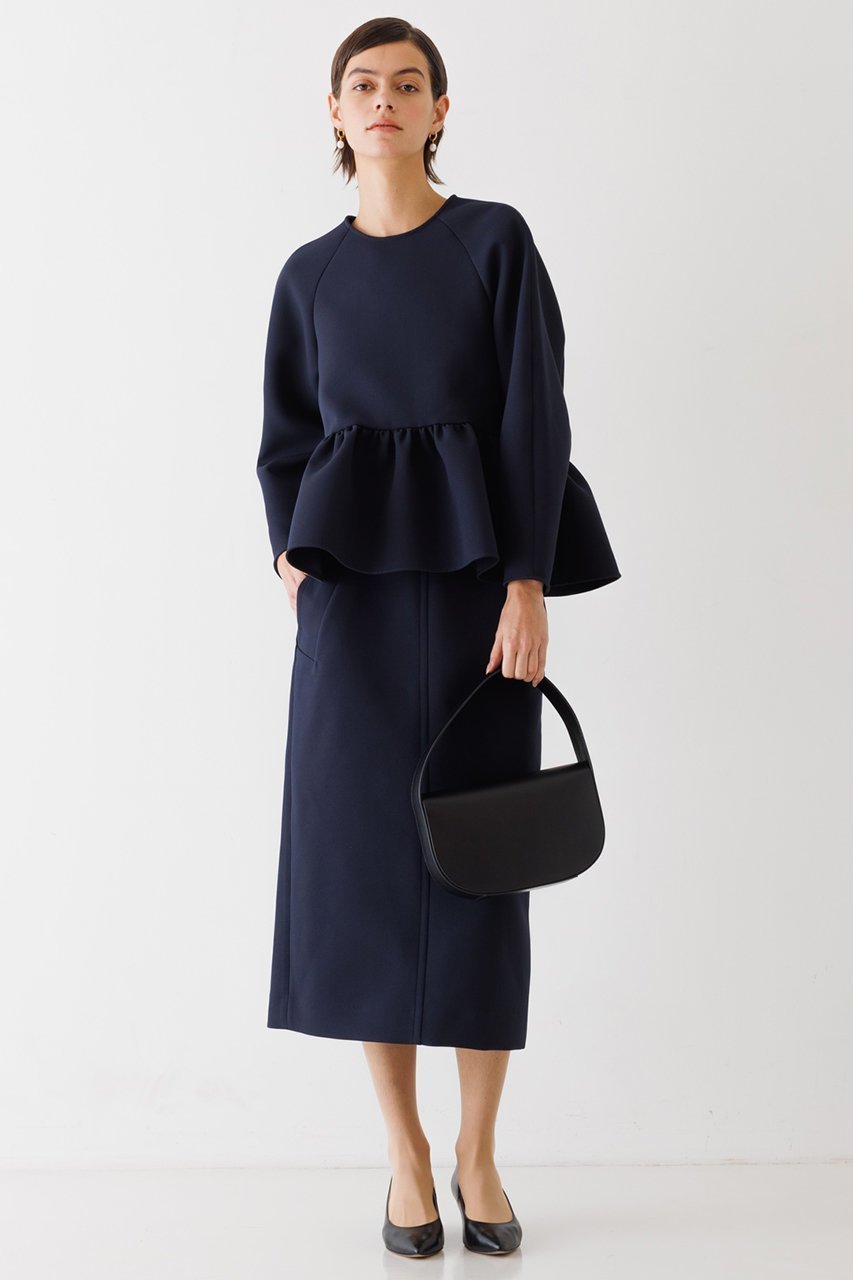 【デザイン ワークス/DESIGN WORKS】のペプラムブラウス 人気、トレンドファッション・服の通販 founy(ファニー) 　ファッション　Fashion　レディースファッション　Fashion for Women　トップス・カットソー　Cut & Sew Tops　シャツ・ブラウス・オフィスカジュアル　Elegant Blouses & Button-Ups　おすすめ　Recommended / Our Picks　ストレッチ　Stretch, Stretchy Fabric　スリーブ　Sleeve, Long Sleeve / Short Sleeve　セットアップ　Set-Up, Coordinated Outfit　セレモニー　Ceremony　バランス　Balance, Style Balance　ペプラム　Peplum, Flared Hem　ロング　Long, Long-Length　other-3|ID: prp329100004606361 ipo3291000000034955708