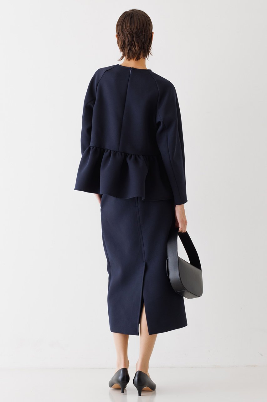 【デザイン ワークス/DESIGN WORKS】のペプラムブラウス 人気、トレンドファッション・服の通販 founy(ファニー) 　ファッション　Fashion　レディースファッション　Fashion for Women　トップス・カットソー　Cut & Sew Tops　シャツ・ブラウス・オフィスカジュアル　Elegant Blouses & Button-Ups　おすすめ　Recommended / Our Picks　ストレッチ　Stretch, Stretchy Fabric　スリーブ　Sleeve, Long Sleeve / Short Sleeve　セットアップ　Set-Up, Coordinated Outfit　セレモニー　Ceremony　バランス　Balance, Style Balance　ペプラム　Peplum, Flared Hem　ロング　Long, Long-Length　other-5|ID: prp329100004606361 ipo3291000000034955712