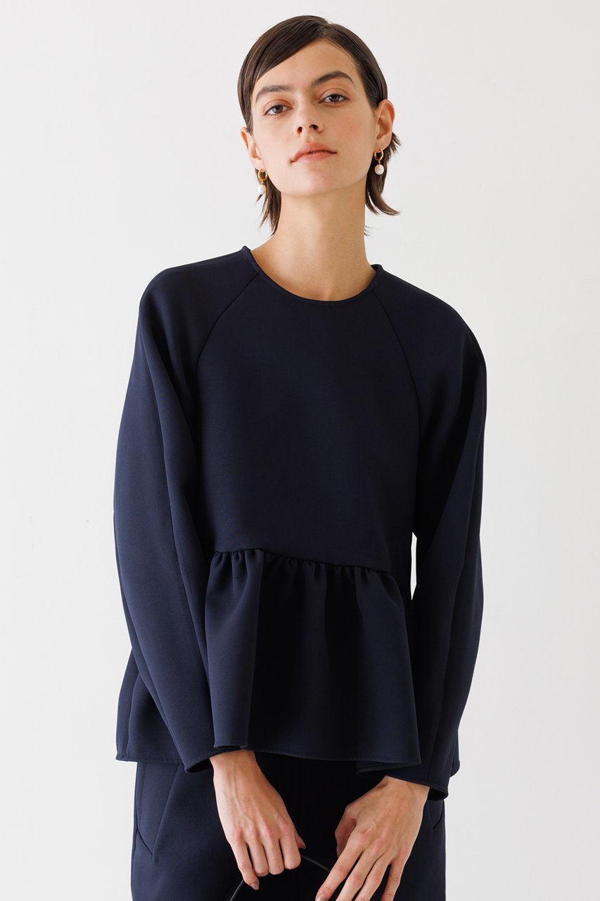 【デザイン ワークス/DESIGN WORKS】のペプラムブラウス 人気、トレンドファッション・服の通販 founy(ファニー) 　ファッション　Fashion　レディースファッション　Fashion for Women　トップス・カットソー　Cut & Sew Tops　シャツ・ブラウス・オフィスカジュアル　Elegant Blouses & Button-Ups　おすすめ　Recommended / Our Picks　ストレッチ　Stretch, Stretchy Fabric　スリーブ　Sleeve, Long Sleeve / Short Sleeve　セットアップ　Set-Up, Coordinated Outfit　セレモニー　Ceremony　バランス　Balance, Style Balance　ペプラム　Peplum, Flared Hem　ロング　Long, Long-Length　other-6|ID: prp329100004606361 ipo3291000000034955714